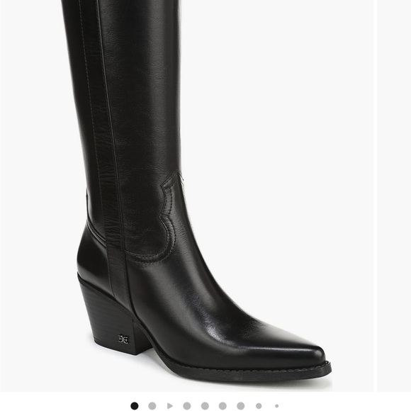 Sam Edelman Black Western Boots - Picture 5 of 5